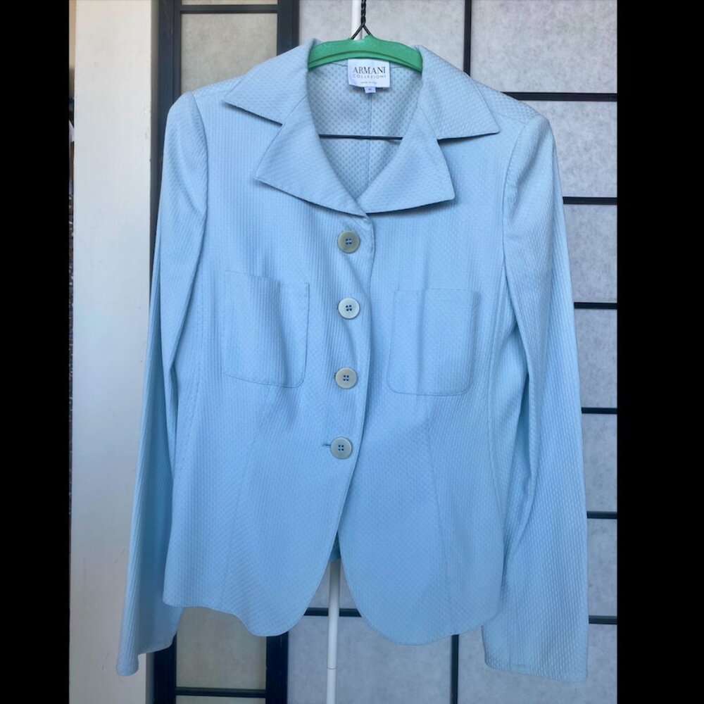 ARMANI COLLEZIONI, Jacket Size40, Light Blue